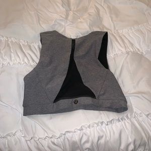 Grey lululemon sports bra
